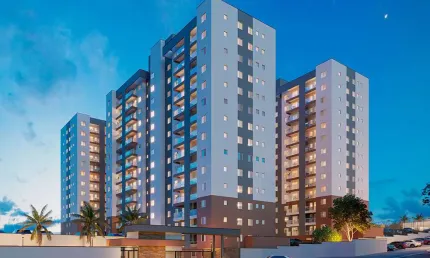 Apartamentos em construção 2 dorms c/suíte em  Hortolândia/SP
