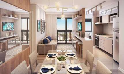 Apartamento com 1 dormitório à venda, 44 m² - Ecoville - Curitiba/PR