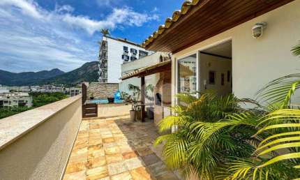 Cobertura com 4 dormitórios à venda, 179 m² por R$ 3.400.000,00 - Lagoa - Rio de Janeiro/RJ