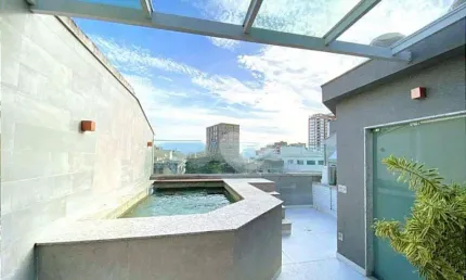 Cobertura com 3 quartos  à venda, 273 m² por r$ 3.500.000 - jardim oceânico -  rio de janeiro/rj