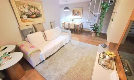 Cobertura a venda 3 quartos sendo 1 suíte, varanda e vaga de garagem, 135 m² r$ 580.000 - grajaú - rj