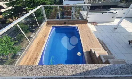 Cobertura com 3 quartos à venda, 201 m² por r$ 2.280.000 - jardim oceânico - rio de janeiro/rj