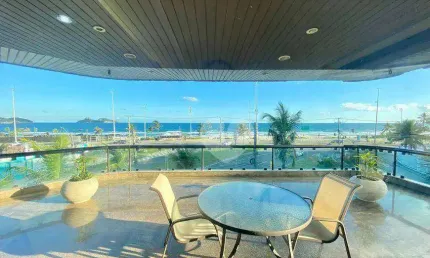 Apartamento à venda na Barra da Tijuca, frontal mar com 4 quartos,   377 m² por R$ 4.800.000 - Jardim Oceânico - Rio de Janeiro/RJ