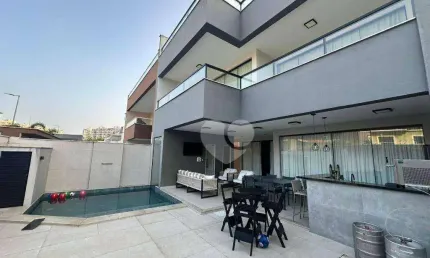 Casa no bothânica nature à venda, 6 quartos e todo mobiliado por r$ 4.500.000 - recreio dos bandeirantes - rio de janeiro/rj