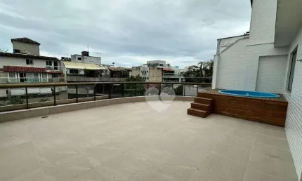 Magnífica cobertura primeira locação no recreio dos bandeirantes - 380m²