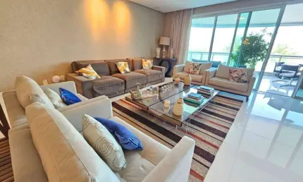 Apartamento com 4 suites 1 master para alugar, 393 m² por r$ 51.847/mês - barra da tijuca - rio de janeiro/rj