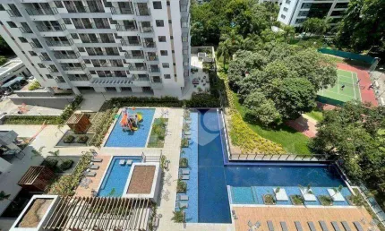 Apartamento com infraestrutura espetacular, varandão, 3 quartos (3 suítes), lavabo, 2 vagas à venda, 96 m² por R$ 2.050.000 - Barra da Tijuca