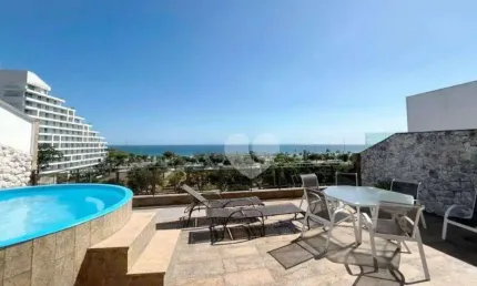 Jardim Oceânico,  Cobertura Duplex reformada Frontal Mar, colado no Posto 3 e Praça do Ó. Barra da Tijuca/RJ.