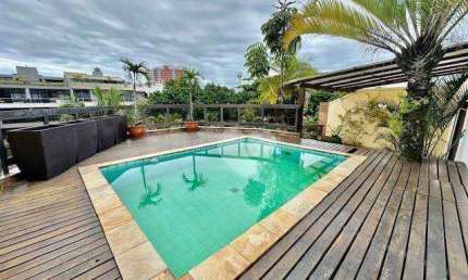 Lopes Enjoy Vende cobertura linear, 4 quartos, 374 m², 4 vagas, quadra praia - Jardim Oceânico.