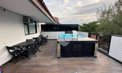 Maravilhosa cobertura duplex, 3 suítes, piscina, 2 vagas, Recreio dos Bandeirantes.