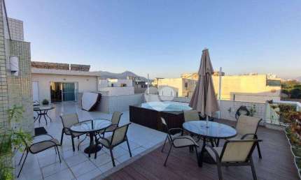 Cobertura com 4 quartors à venda, 334 m² por R$ 1.850.000 - Recreio dos Bandeirantes - Rio de Janeiro/RJ