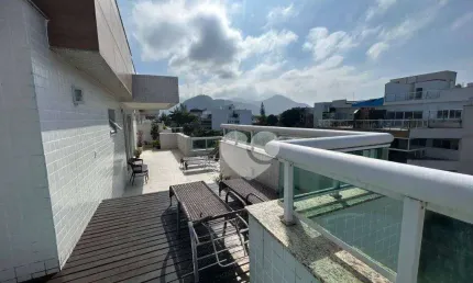 Cobertura com 3 quartos à venda, 198 m² por r$ 1.600.000 - recreio dos bandeirantes - rio de janeiro/rj