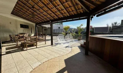 Cobertura com 3 quartos e lazer privativo à venda, 308 m² por r$ 1.280.000 - recreio dos bandeirantes - rio de janeiro/rj