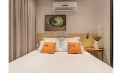 FLAT MOBILIADO E EQUIPADO COM 22M² PRONTO PARA RENTABILIZAR NA AVENIDA ARGEMIRO DE FIGUEIREDO EM FRENTE A PRAIA COM AREA DE LAZER COMPLETA