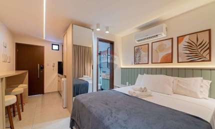 VENDA APARTAMENTO |  FLAT NOVO E MOBILIADO NA PRAIA BO BESSA | JARDIM OCEANIA / R$ 349.000,00