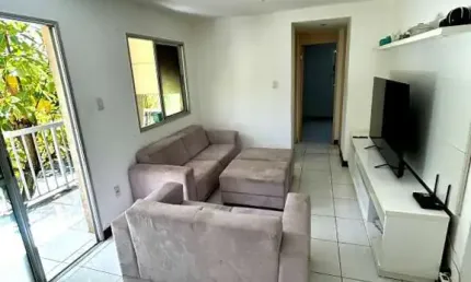 Apartamento 2/4, Suite e varanda -  Buraquinho, Lauro de Freitas