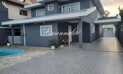 Casa para venda em são josé dos pinhais, silveira da motta, 4 dormitórios, 2 suítes, 4 banheiros, 8 vagas