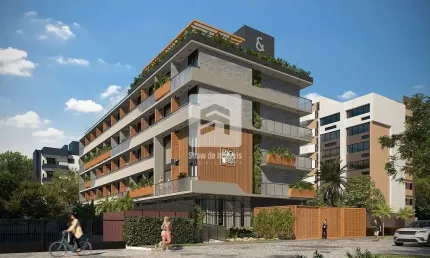 Flat com 1 quarto à venda no Cabo Branco, João Pessoa 