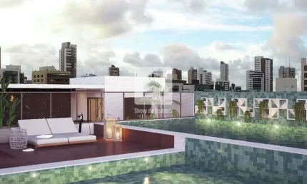 Apartamento com 1 dormitório à venda, 42 m² por r$ 369.900 - tambaú - joão pessoa/pb