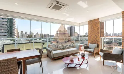 Apto 227m²  3 quartos (3 suítes), 4 vagas, depósito.  tatuapé. mobiliado