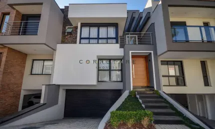 Casa em condomínio fechado com 3 quartos à venda no pinheirinho, curitiba , 204 m2 por r$ 1.590.000