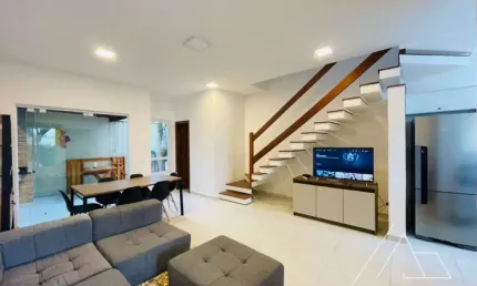 Casa em condomínio fechado com 4 quartos à venda na avenida mãe bernarda, juquehy, são sebastião, 132 m2 por r$ 2.150.000