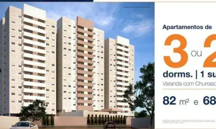 Apartamento com 3 quartos à venda no Parque São Luís, Taubaté , 82 m2 por R$ 329.000