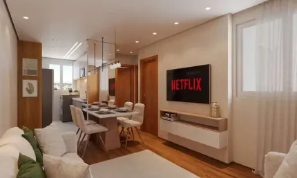 Apartamento com 2 quartos à venda no Nacional, Contagem , 44 m2 por R$ 258.000