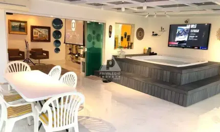 Cobertura duplex  no le parc: 3 quartos e vista espetacular para o lazer, na barra da tijuca