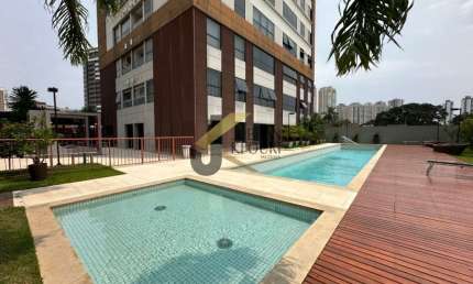 Apartamento para alugar no Cambuí - Campinas, com 2 quarto (1 suíte), lazer comum e 2 garagens.