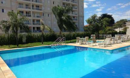 Apartamento à venda no Bosque - Campinas, com 2 dormitórios (1 suíte) lazer comum e 2 garagens