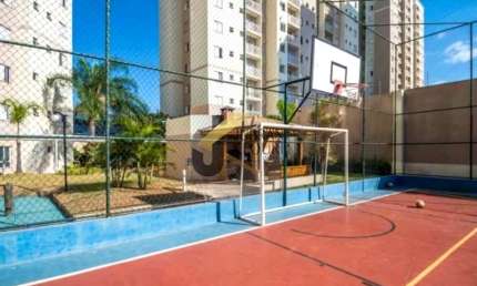 Apartamento mobiliado e equipado para aluguel na Vila Nova - Campinas, com 2 quartos (1 suíte), lazer comum e garagem.
