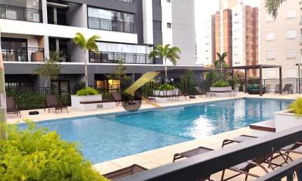 Apartamento para aluguel, Taquaral de Campinas-SP. Com três suítes, living para dois ambientes, sacada, lavabo, banheiro social, cozinha, 2 vagas.