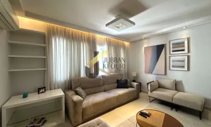 Apartamento reformado, mobiliado, decorado e equipado à venda no Cambuí - Campinas, com 3 quartos (1 suíte) e garagem no subsolo.
