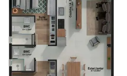 Apartamento com 3 quartos à venda na Servidão Natalicia Pereira, --, João Paulo, Florianópolis