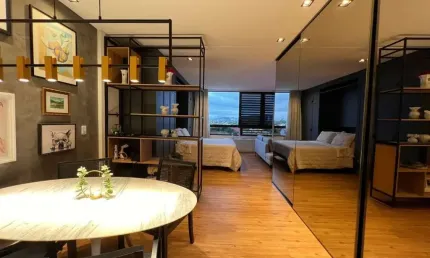Estúdio de 50m² no bairro Córrego Grande, Florianópolis.