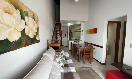 Cobertura com 2 quartos, sendo 1 suíte e 67m² privativos na Cachoeira do Bom Jesus, Florianópolis