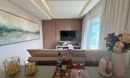 Apartamento de 71m² com 2 quartos sendo 1 suíte no Centro de Palhoça