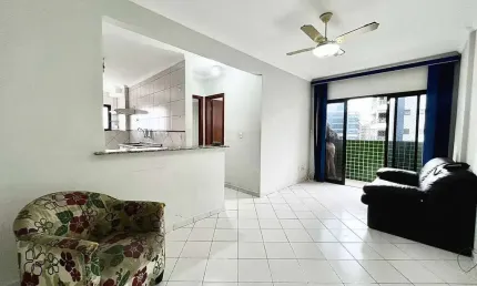 Loucura, loucura. excelente apartamento no canto do forte com vista mar, de 01 dormitório.