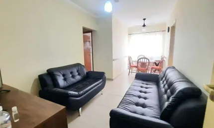 Loucura, grande loucura. excelente apartamento no bairro da guilhermina, mobiliado, de 01 dormitório (transformado em 02).