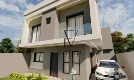 Sobrado com 3 dormitórios à venda, 98 m² por r$ 625.000,00 - portão - curitiba/pr
