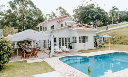Casa em condomínio fechado com 3 quartos para alugar na Estrada Inês Rizzato Rodrigues, 495, Condomínio Horto Ivan, Atibaia, 212 m2 por R$ 7.500