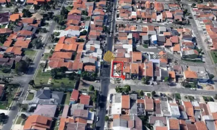 Terreno de esquina à venda, 220 m2, uberaba, curitiba - pr