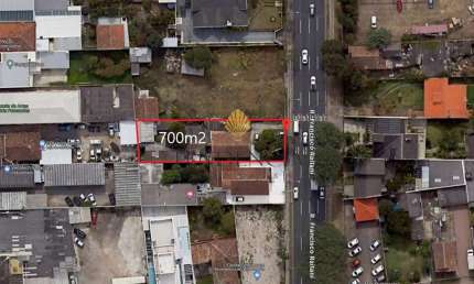 Terreno à venda, 700 m2 por R  1.350.000,00 - Capão Raso - Curitiba PR