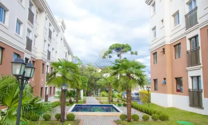 Apartamento para locação com 2 dormitórios em condomínio clube no São Braz, Curitiba PR