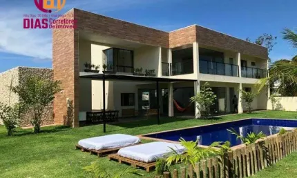 Casa Alto Padrão Nova Recém Construída em Guarajuba.
