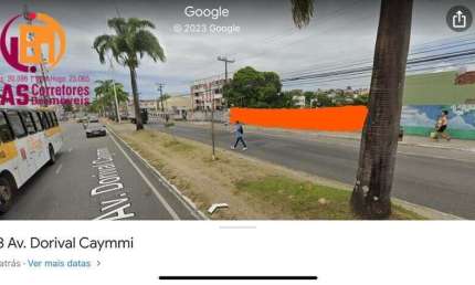 Terreno com 308m² em Itapuã frente da avenida Dorival Caymmi