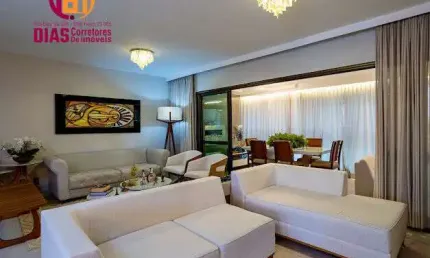 Vendo apartamento no Le Parc completamente reformado com 4 suítes completas, varanda gourmet com churrasqueira, 4 vagas.