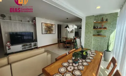 Vendo Apartamento no Alphaville I com 83m2,  nascente com varanda gourmet panorâmica, suíte, escritório, 2 vagas - Alphaville - Salvador-BA.