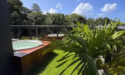 Vendo apartamento garden no alphaville salvador com 125m2, nascente, como construtora entregou com 2 suítes, área para piscina particular, 2 vagas - alphaville - ssa/ba.
